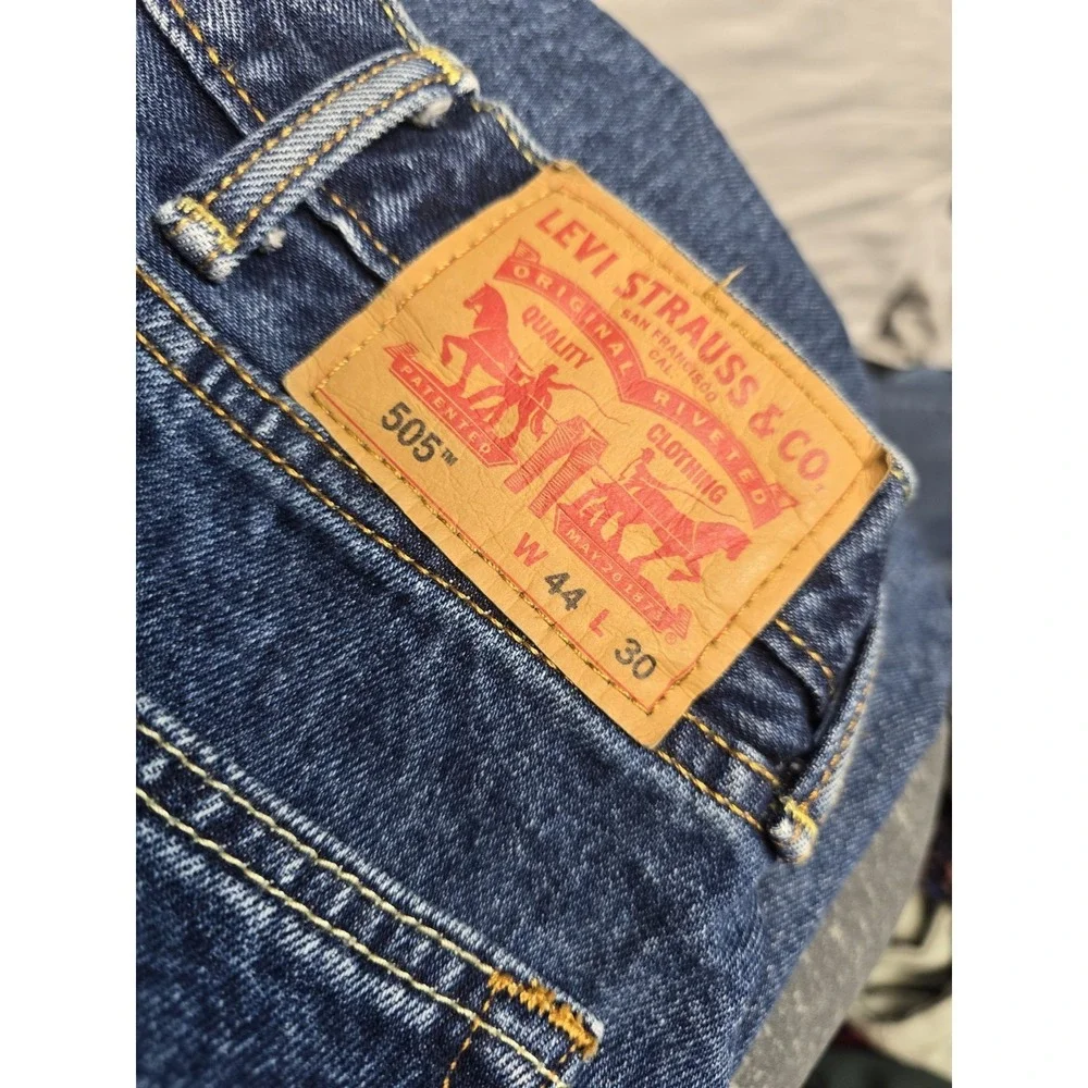 Levi's Men's Jeans 505 44x30 Blue Regular Fit